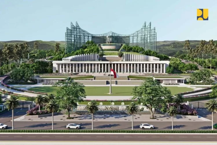 Ilustrasi Pembangunan Infrastruktur Ibu Kota Nusantara (IKN).  ((Kementerian PU/RRI))