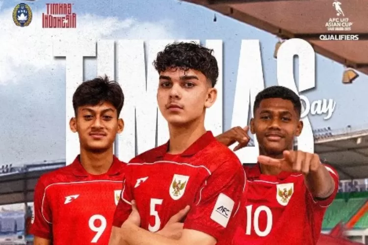 Tempat Nobar Gratis Timnas Indonesia U17 vs Korea Utara U17 laga Perempat Final Piala Asia 2025 di Stadion Prince Abdullah Al Faisal Stadium. (Instagram @timnasindonesia)