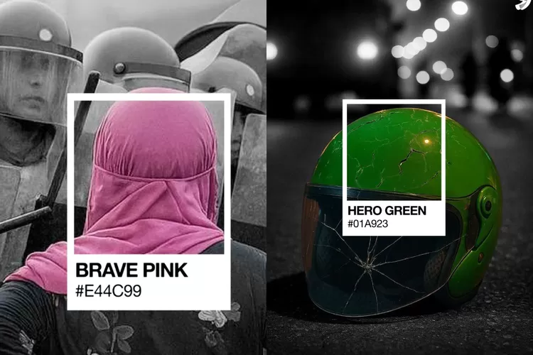 Cara pasang foto brave pink hero green yang viral di media sosial (X @stravenus)