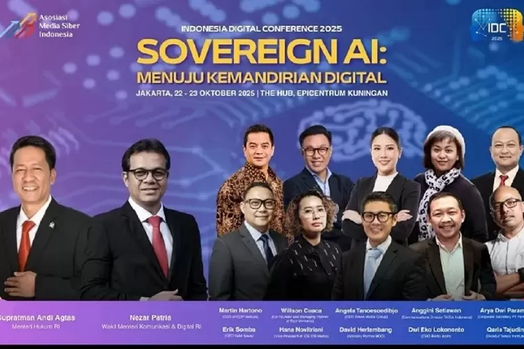 Asosiasi Media Siber Indonesia (AMSI) kembali menyelenggarakan ajang tahunan Indonesia Digital Conference (IDC) 2025 di The Hub Epicentrum, Jakarta Selatan, pada 22&ndash;23 Oktober 2025. (AMSI)