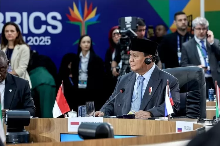 Momen Presiden Praboow saat hadir di KTT BRICS 2025 Rio de Janeiro, Minggu, 6 Juli 2025 waktu setempat. (Instagram/presidenrepublikindonesia)