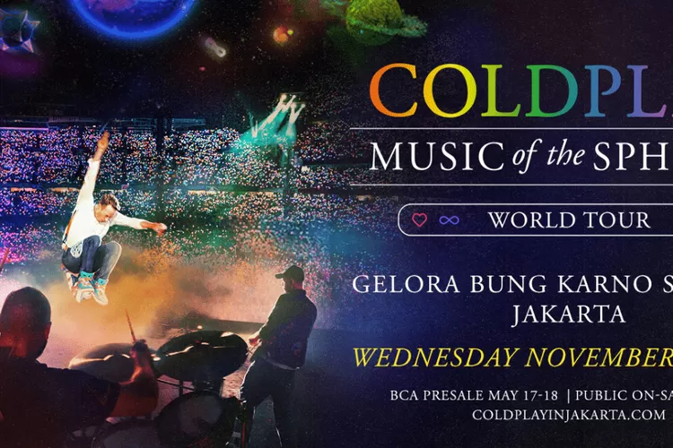 Siap-Siap! Konser Coldplay Jakarta 2023 Semakin Dekat, Simak Cara Tukar ...