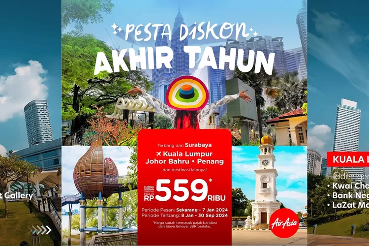 Gila Diskon: Promo Poduk Tiket Pesawat Airasia Super Murah Dari ...