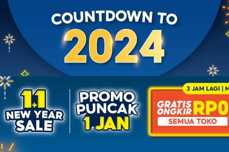 Kejar Diskon Awal Tahun 2024 Di Promo Puncak 1.1 Shopee Year End Sale ...