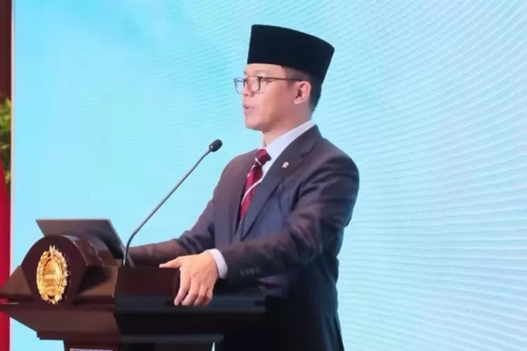 Potret Menlu RI Sugiono Saat Menyampaikan Pernyataan Pers Tahunan (Instagram/@kemlu_RI) 