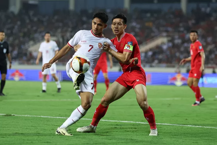 Deul Vietnam vs Indonesia di kualifikasi Piala Dunia 2026 (Foto: PSSI)