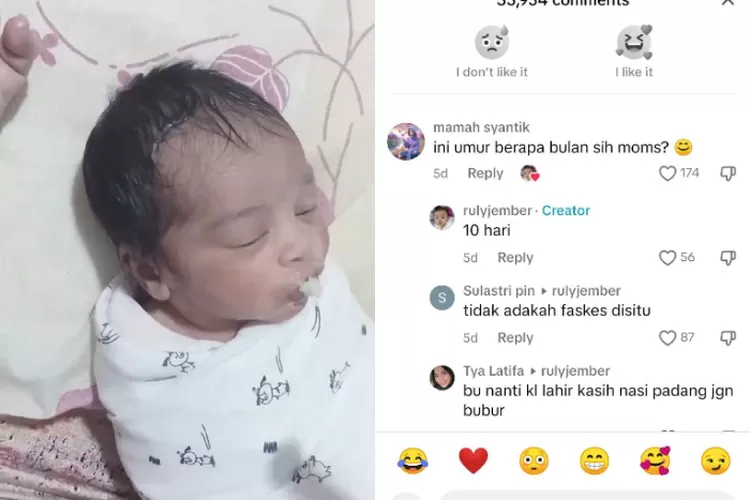 Bikin Kaget dan Marah Warga Net! Video TikTok Memperlihatkan Bayi Usia 10  Hari Diberi Makanan Padat - Teras info