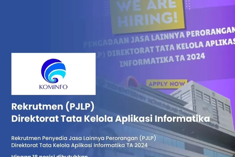 Kementerian Komunikasi dan Informatika Buka Rekrutmen SMA/SMK, D3, S1:  Tersedia 18 Posisi, Silahkan Cek Link Daftar! - Batas Timor