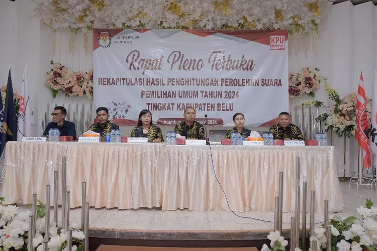 KPU Belu Gelar Rapat Pleno Terbuka Rekapitulasi Penghitungan Suara ...