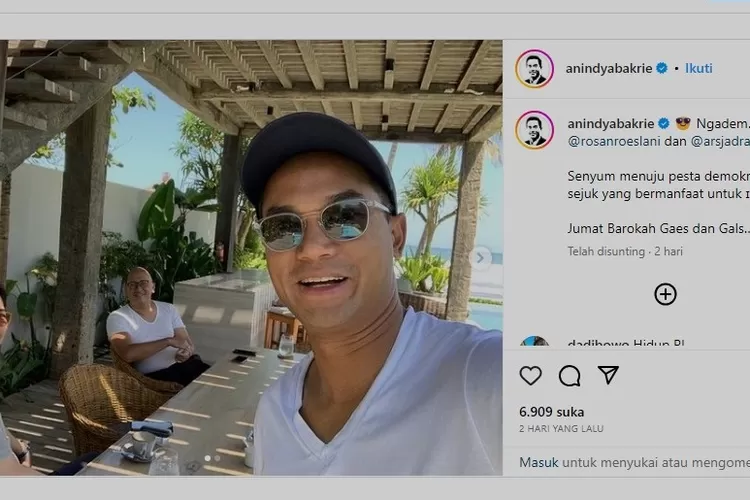 TKN GANJAR DAN PRABOWO HANGOUT BARENG (IG ANIDYA BAKRIE)