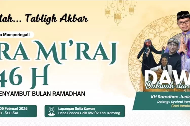 Peringatan Isra Miraj 1466 H. di Rw 02 Pondok Udik Kemang Bogor (catatanfakta.com)