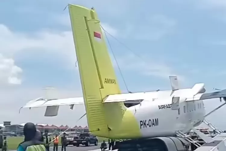 Runway Bandara Internasional I Gusti Ngurah Rai resmi dibuka kembali setelah pesawat Airfast yang mengalami insiden berhasil di evakuasi. (Instagram.com/@dewata_berkabar)