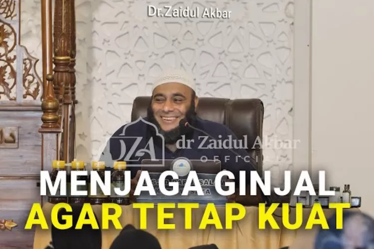 Tips menjaga kesehatan ginjal dari dr. Zaidul Akbar (Youtube)