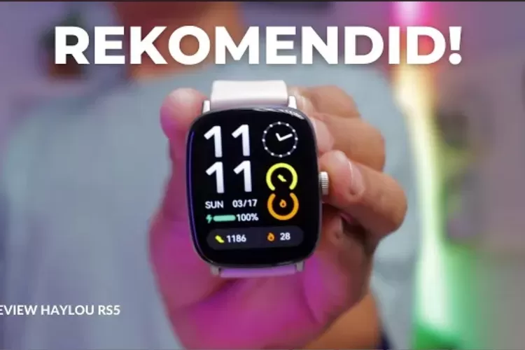 Smartwatch AMOLED terbarux Haylou RS5 (Youtube)