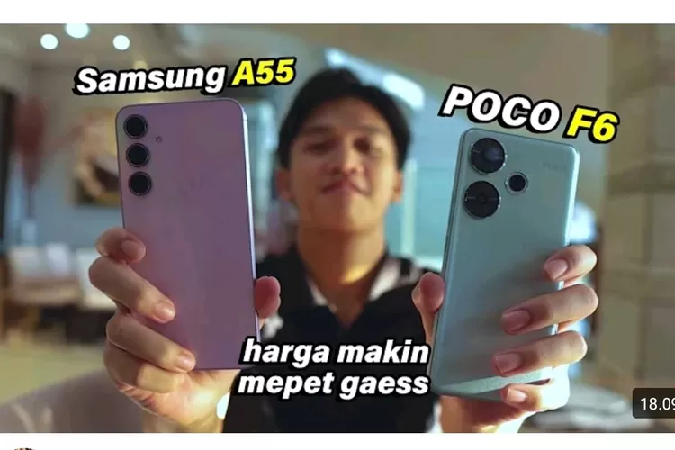 POCO F6 Vs Samsung A55: Jangan Bingung Lagi, Intip Perbandingan Kedua Ponsel Terbaru 2024 ini (Foto: Youtube)