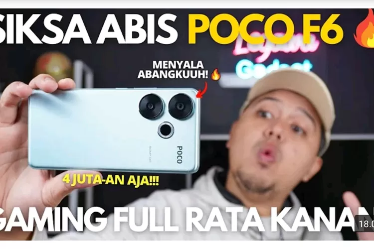 POCO F6 GAMING TEST: Babat Habis Game Berat Dengan Santai, Spesifikasi Tinggi, Flagship Killer, Harga Cuma 4 Jutaan (Foto: Youtube)