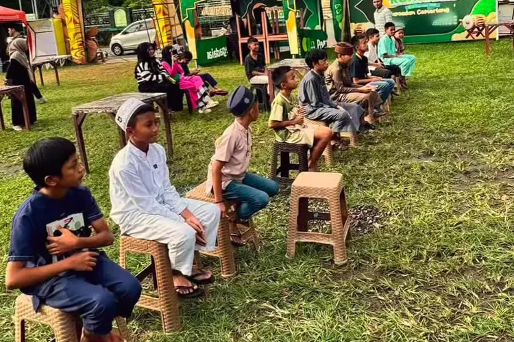 Suasana lomba hafalan surah pendek di Festival Ramadan Pegadaian Kotamobagu