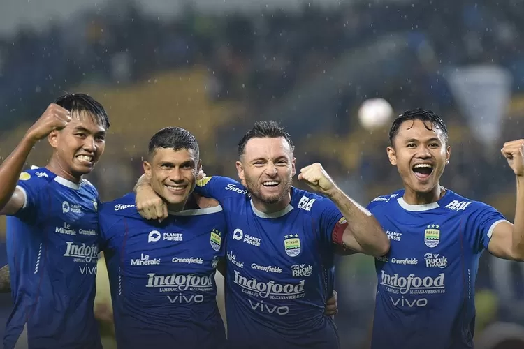 Persib Bandung taklukan PSS Sleman 3-0 di bandung. ((instagram.com/@persib))