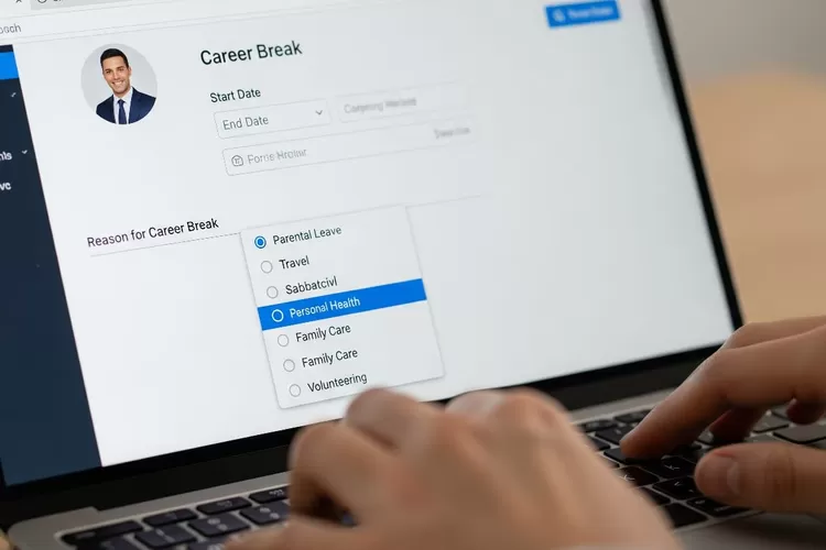 Ada kalanya kamu harus mengumumkan career break kamu di Linked In dengan santai. (Pejuangkantoran.com/Made with Google AI)