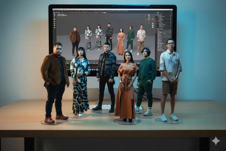 AI membuat foto menjadi action figure dari AI, sekarang meningkat jadi video miniatur figur 3D. (PejuangKantoran.com/Gemini/Pixverse)