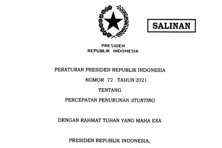 Pengertian Stunting Sesuai Perpres No 72 Tahun 2021 Adalah Seperti ...