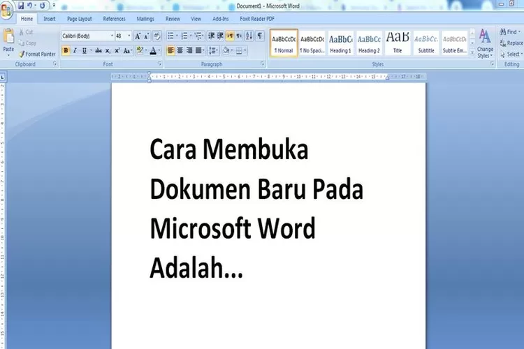 Cara Membuka Dokumen Baru Pada Microsoft Word Adalah Bagaimana Caranya ...