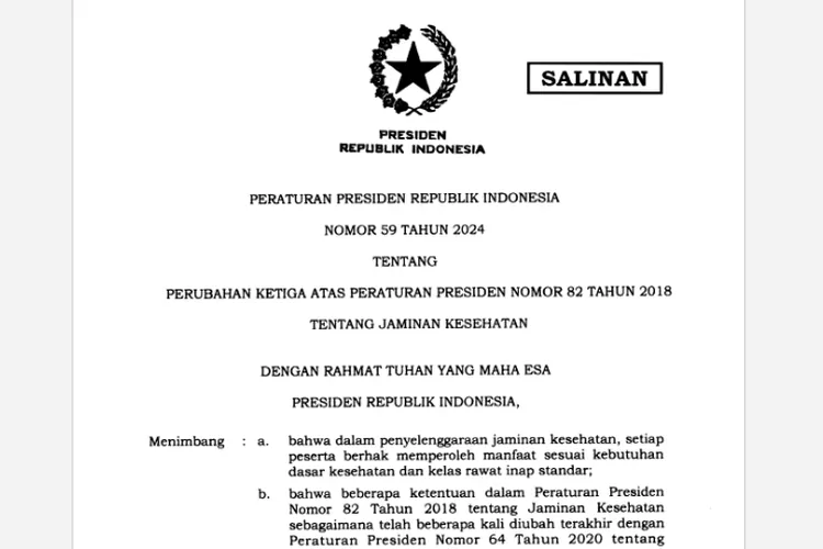 Presiden Jokowi Resmi Umumkan Kelas BPJS Diganti KRIS, Harus ...