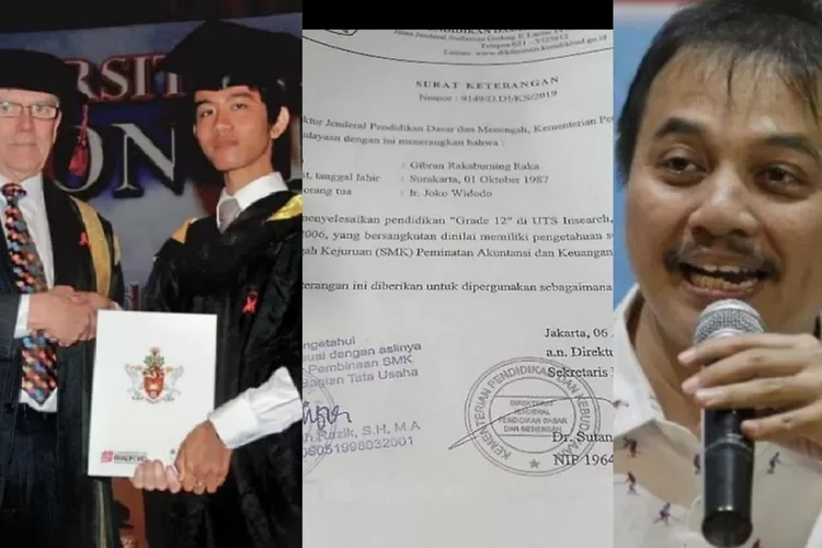 Tunjukkan Bukti Ijazah Palsu Gibran Rakabuming, Roy Suryo: Kalau Nggak  Abal-abal Pasti Minat ke Jenjang S2 - Kilat