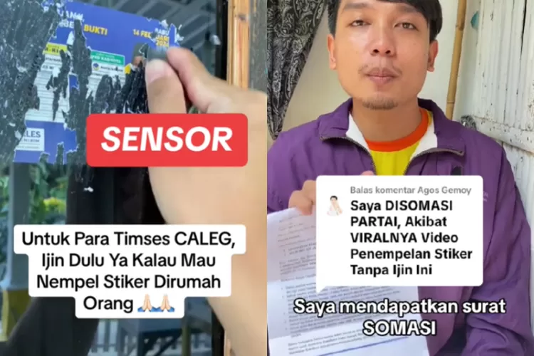 Protes Rumahnya di Tempel Stiker Caleg Tanpa Izin, Tiktoker Agos Gemoy