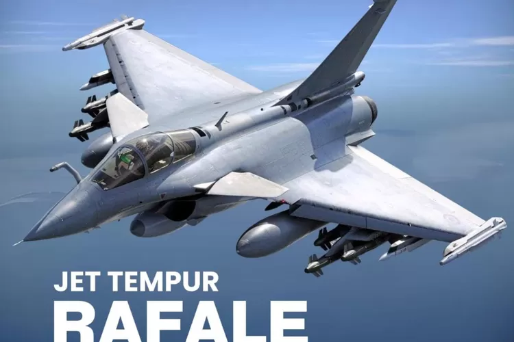 Pesawat tempur Rafale pabrikan Dassault Prancis yang resmi dibeli Indonesia.