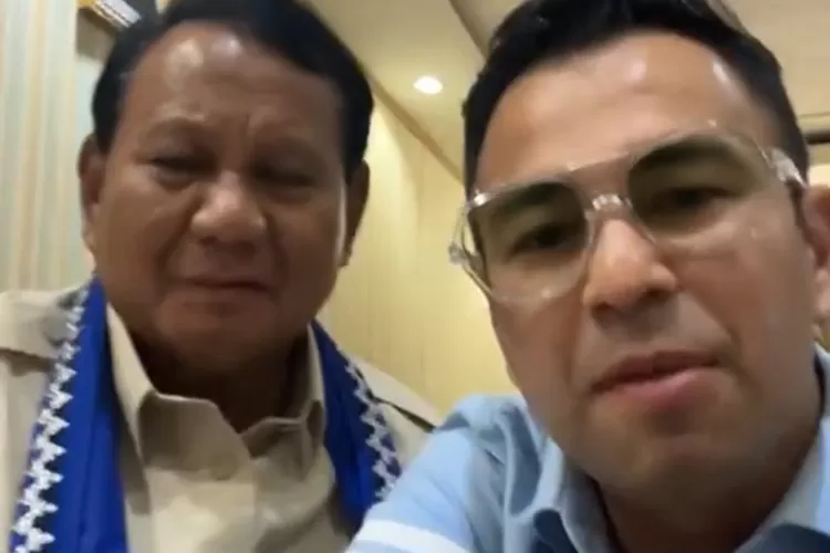 Prabowo Subianto dan Raffi Ahmad