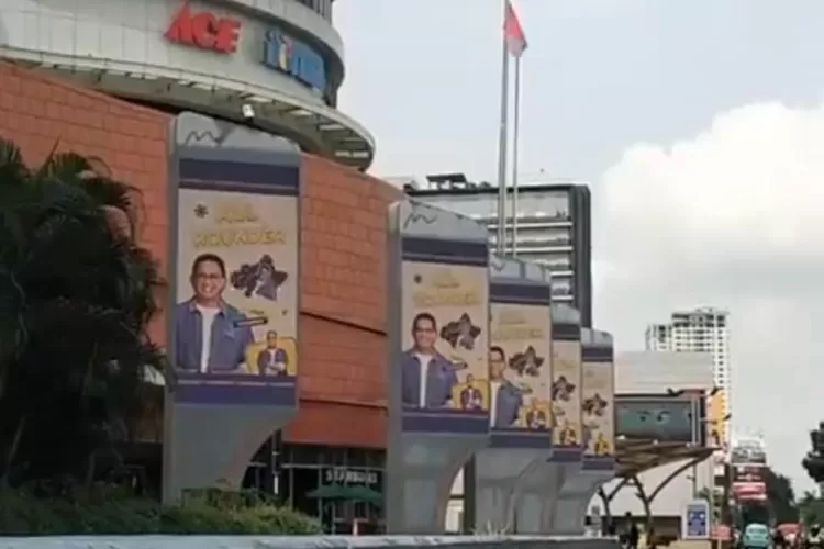Iklan videotron Anies Baswedan sebelum ditakedown. ( X @aniesbubble)