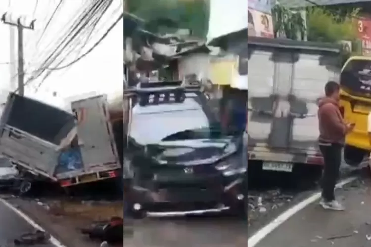 Ngeri! Kecelakaan Beruntun Terjadi Di Puncak, Jalan Licin Sehabis Hujan ...