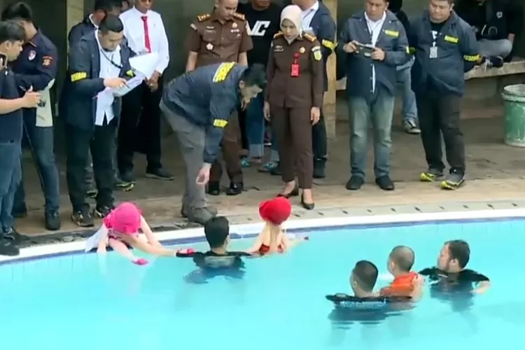 Hasil Rekonstruksi Kematian Dante. (YouTube Kompas TV)