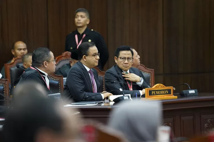 MK Tolak Gugatan Sengketa PIlpres 2024 Anies Baswedan-Cak Imin. (Kilat.com/Riza)