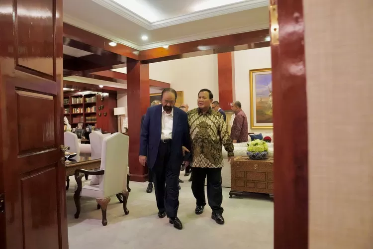 Pegiat medsos soroti bergabungnya NasDem ke pemerintahan Prabowo-Gibran Rakabuming. (Twitter @prabowo)