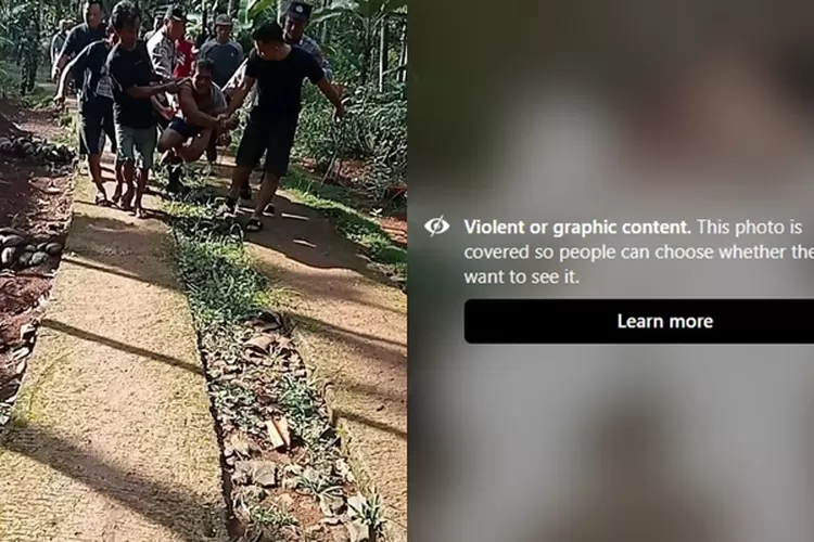 Kasus suami mutilasi istri di Ciamis.  (Akun Facebook Viral Indonesia)