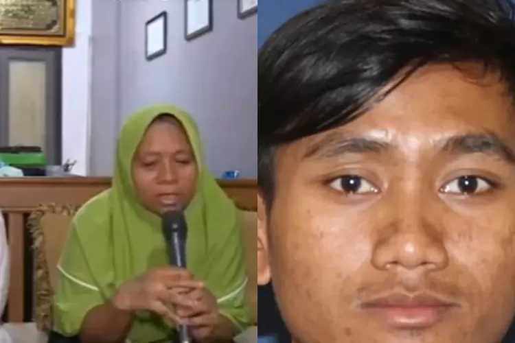 Ibu dan Pegi Setiawan, pelaku pembunuhan Vina Cirebon yang kini diringkus polisi.  (Kolase Twitter/ @kegblgnunfaedh)