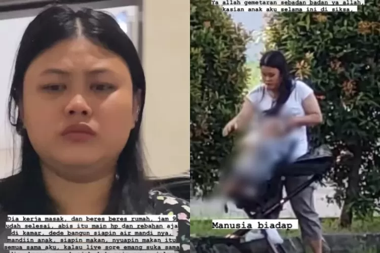 ART Tiktoker Cici Chania diduga aniaya putranya yang masih bayi. (Instagram @cicichaniaa)
