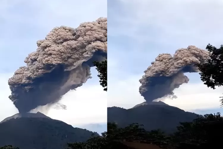 Gunung Lewotobi Laki-Laki di NTT kembali Erupsi, Letusan Capai 1000 ...