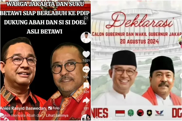 Beredar Foto Duet Anies Baswedan-Rano Karno Di Pilkada Jakarta, Ini ...