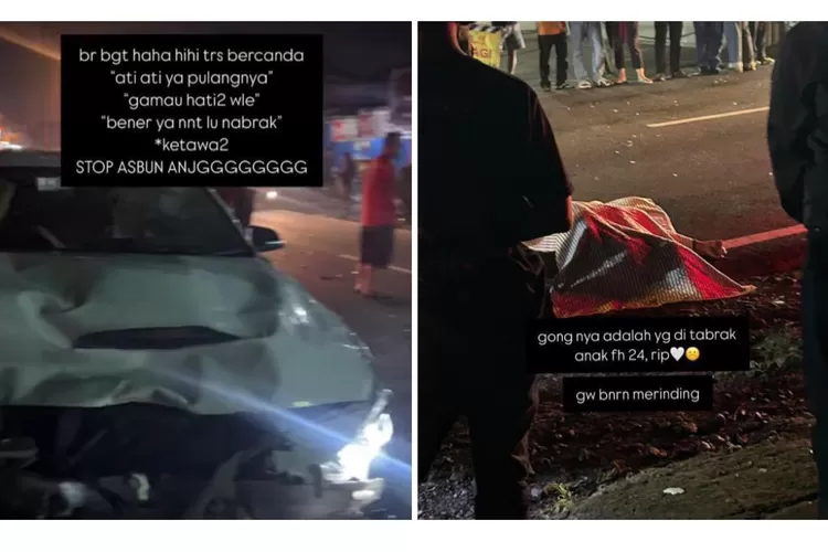 Begini Awal Mula Tabrakan Maut yang Menewaskan mahasiswa UGM Argo Ericko Achfandi. (Foto/ X @sharrisjorge)
