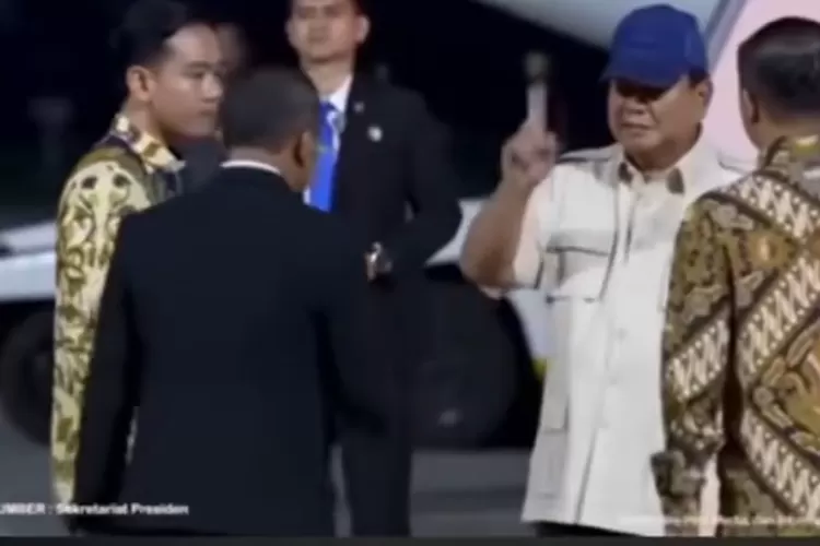 Video Prabowo menolak salaman Bahlil (Dok  X @jhonsitorus_18)
