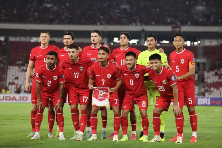 Squad Garuda saat menjalani pertandingan Kualifikasi Piala Dunia 2026 di Stadion Gelora Bung Karno, Senayan, Jakarta. (Foto: PSSI)