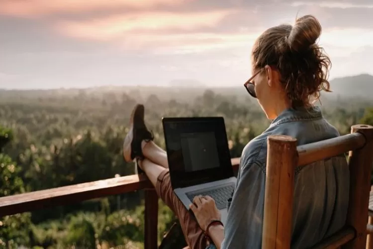 Ilustrasi kerja remote  (@ladders)