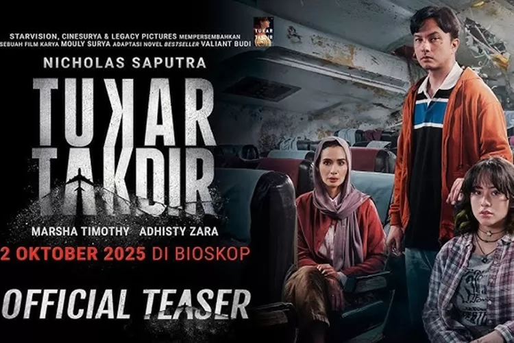 Tayang di Bisokop Hari Ini, Tukar Takdir: Petaka Kursi Pesawat yang Tertukar, Sinopsis dan Daftar Pemain. (YouTube)