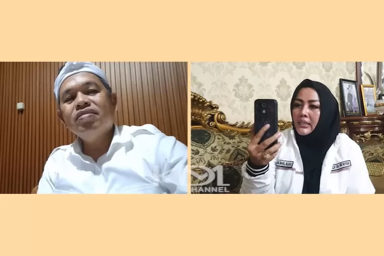 Gubernur Jabar Dedi Mulyadi saat bebincang melalui sambungan telephone dengan Kepala Desa Gunung Menyan, Kabupaten Bogor, Wiwin Komalasari (Dok. YouTube/KANG DEDI MULYADI CHANNEL)