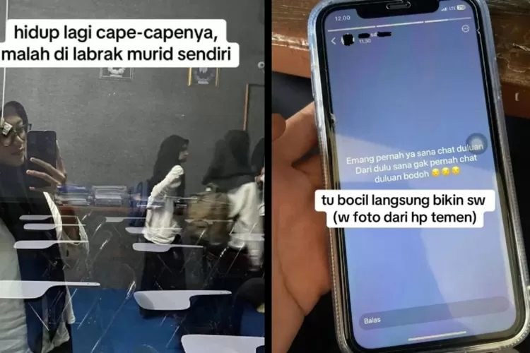 Tangkapan layar unggahan Bu Aulia usai dilabrak murid kelas 6 SD gegera cemburu. (IG Kepoin_trending)