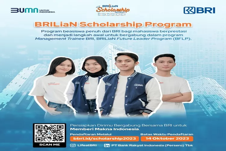 Beasiswa BRI 2023 BSP Mahasiswa S1 Kembali Dibuka, Buruan Daftar Cek ...