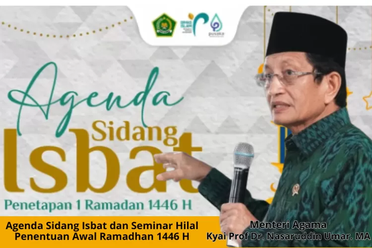 Agenda Sidang Isbat penentuan awal Ramadhan 1446 H (instagram @bimasIslam.)